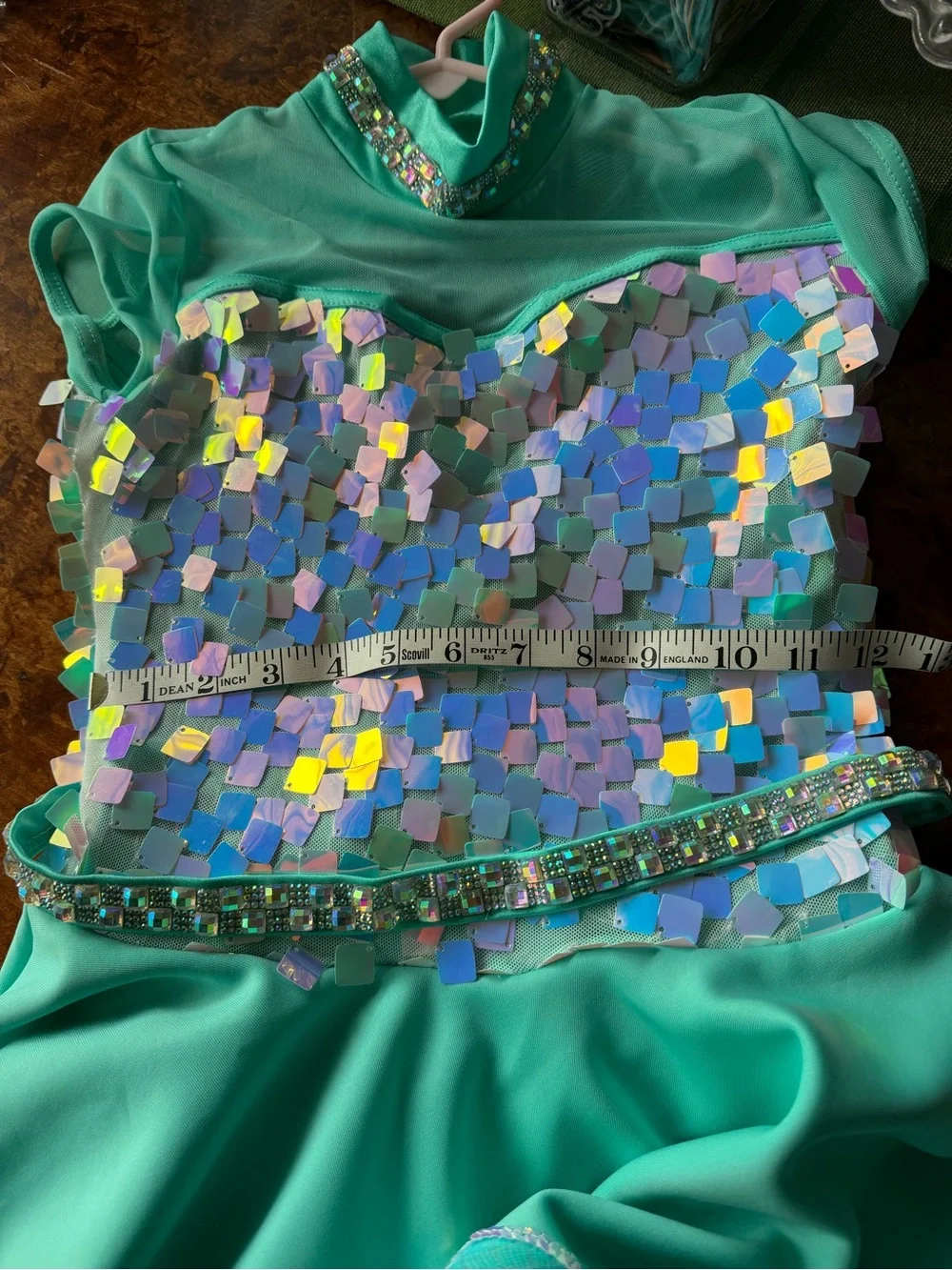 Weissman Turquoise Sequin Dance Dress for Kids